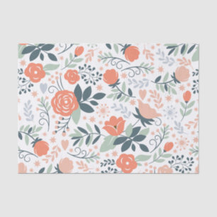 Beautiful Floral Pattern Girly Tissue Paper
