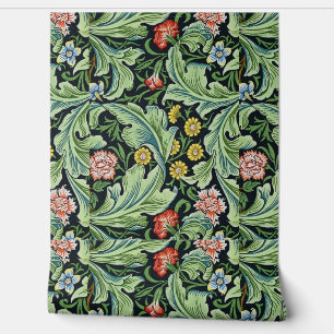 Beautiful Floral pattern Greenery Yellow Red Blue Wallpaper