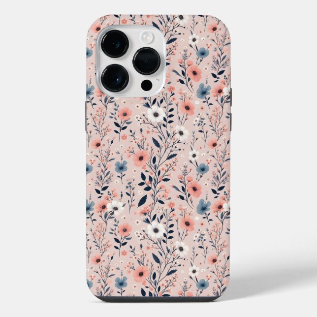 Beautiful Floral Pattern iPhone Case (Back)