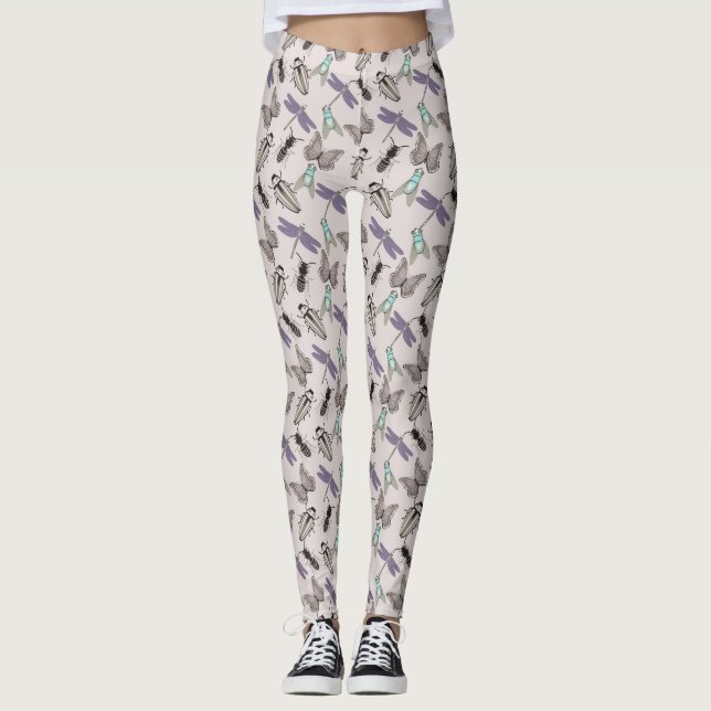 Beautiful Floral Pattern Leggings (Front)
