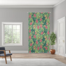 Beautiful Floral Pattern Red Flowers Colourful Fol