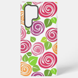 Beautiful Floral Pattern Roses Samsung Galaxy Case