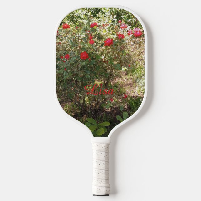 Beautiful Floral, Personalised, Pickleball Paddle (Front)