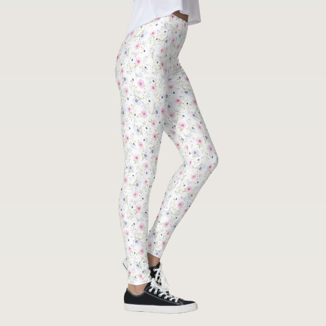 Beautiful floral print leggings (Right)