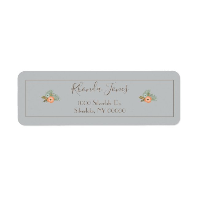 Beautiful Floral Rustic Design (Front)