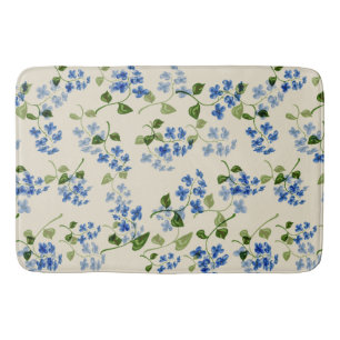 Beautiful floral seamless pattern  bath mat