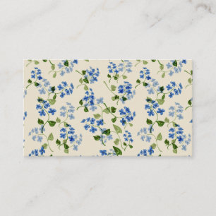 Beautiful floral seamless pattern forget-me-not bl business card
