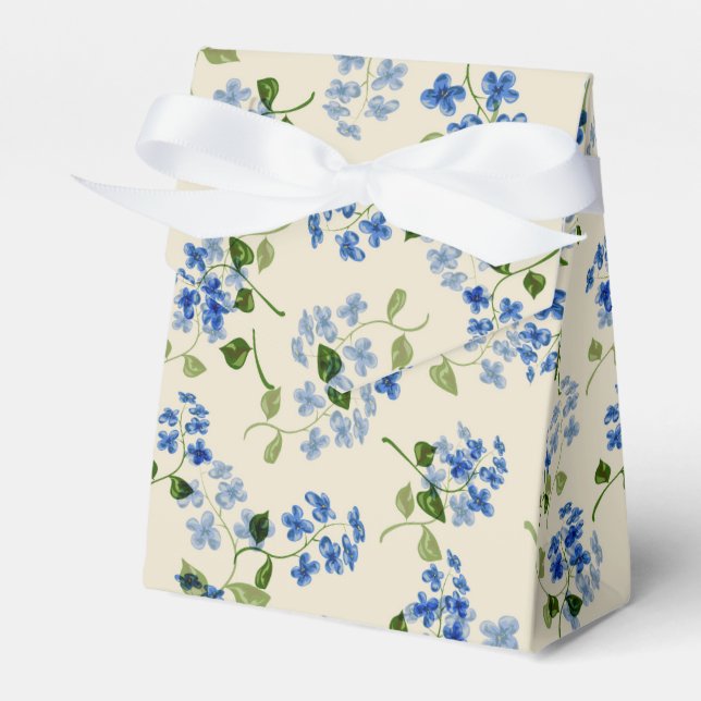 Beautiful floral seamless pattern forget-me-not bl favour box (Front Side)