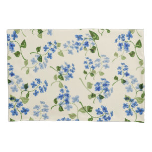 Beautiful floral seamless pattern forget-me-not bl pillowcase