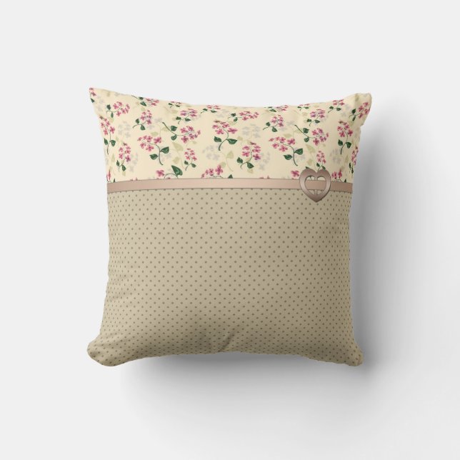 Beautiful floral seamless pattern forget-me-not pi cushion (Front)