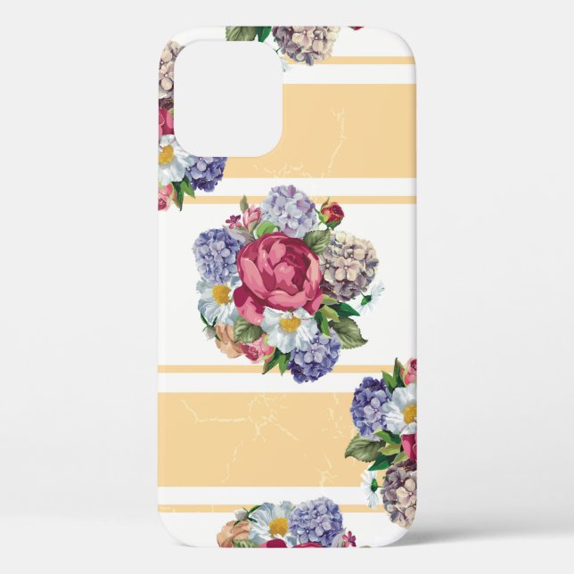 Beautiful floral seamless pattern with hydrangea p Case-Mate iPhone case (Back)
