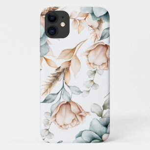 Beautiful floral seamless pattern with vintage iPhone 11 case