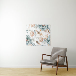 Beautiful floral seamless pattern with vintage tapestry