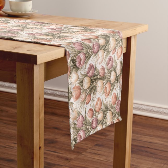 Beautiful Floral Short Table Runner (In Situ)