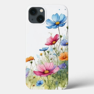Beautiful Floral Spring Watercolor Flower Art  iPhone 13 Case