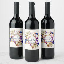 Beautiful Floral StarJewish Holidays Bat Mitzvah