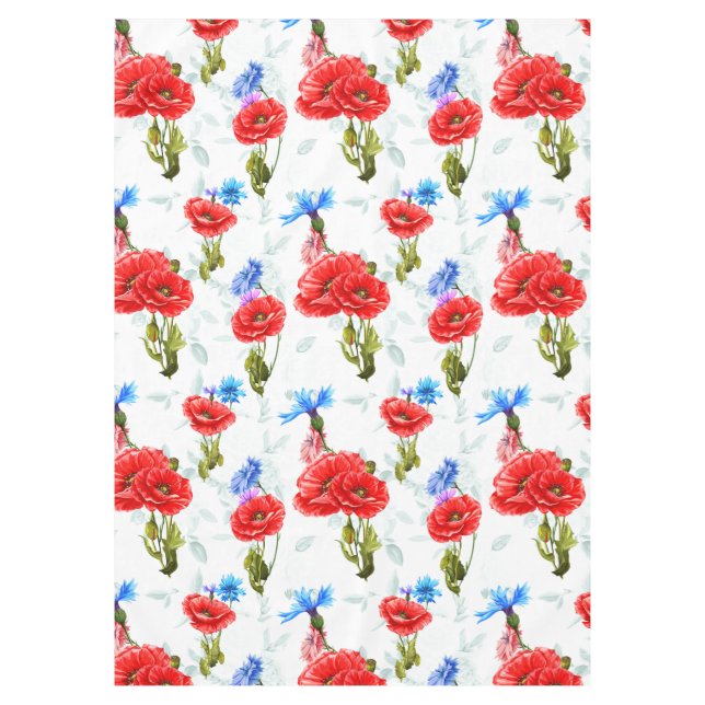 Beautiful Floral Tablecloth (Front)