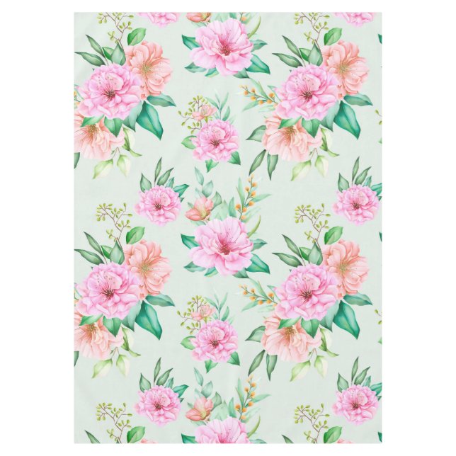 Beautiful Floral Tablecloth (Front)