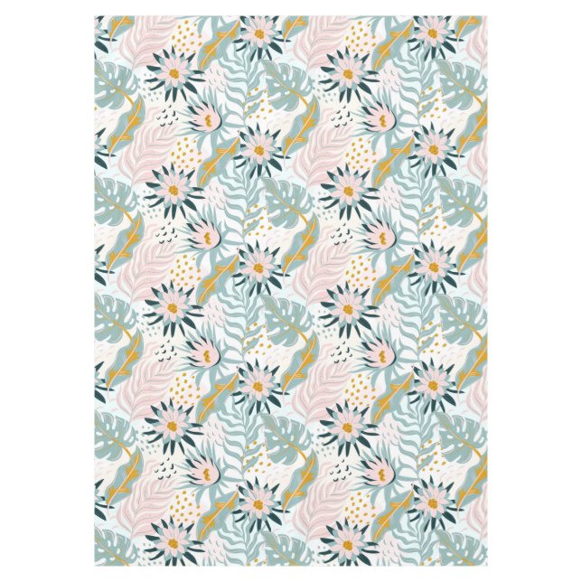 Beautiful Floral Tablecloth (Front)