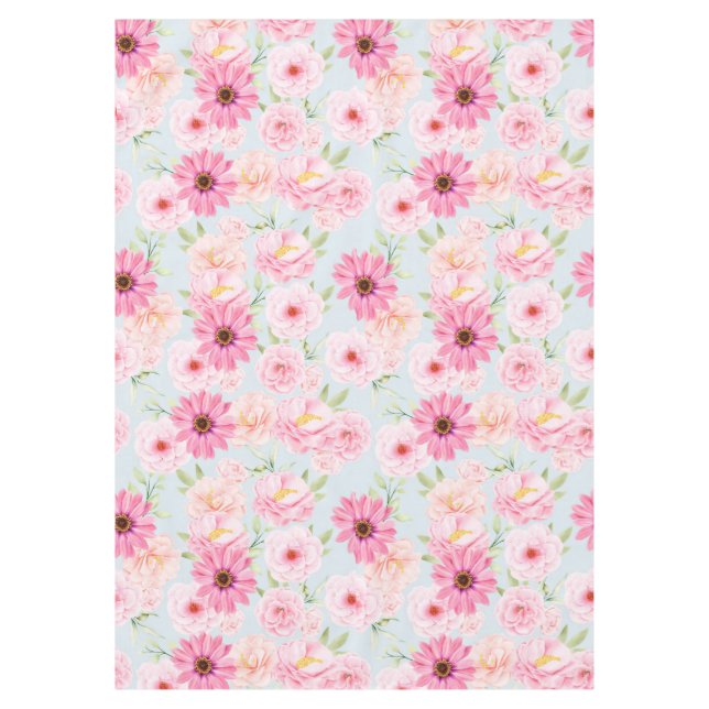 Beautiful Floral Tablecloth (Front)