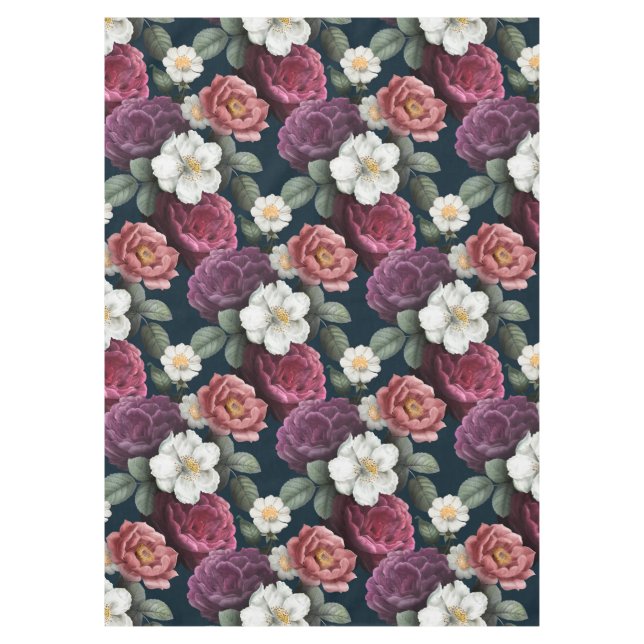 Beautiful Floral Tablecloth (Front)