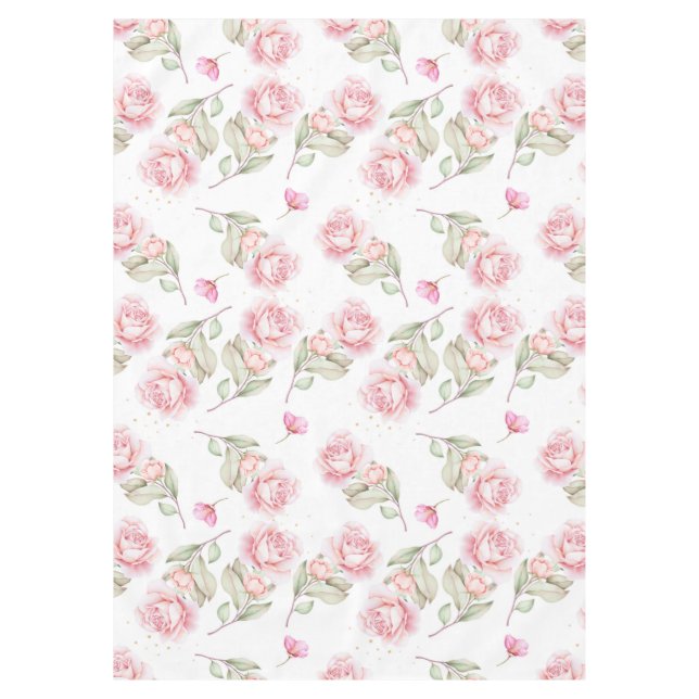 Beautiful Floral Tablecloth (Front)