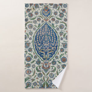 BEAUTIFUL FLORAL TEXTILE BATH TOWEL