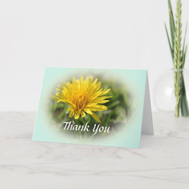 beautiful floral thank you card. (Front)