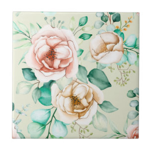 Beautiful Floral  Tile