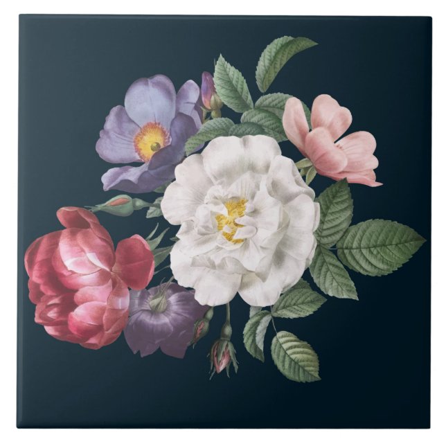 Beautiful Floral  Tile (Front)