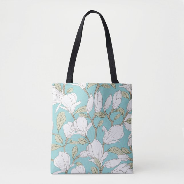 Beautiful Floral Tote Bag (Front)
