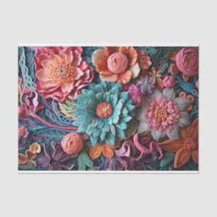 Beautiful Floral Victorian Elegant Pretty Flowers Tissue Paper