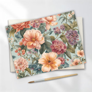 Beautiful Floral Vintage Flower Postcard