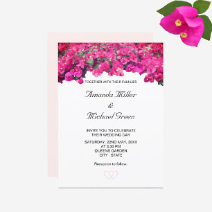 Beautiful Floral Wedding Invitation