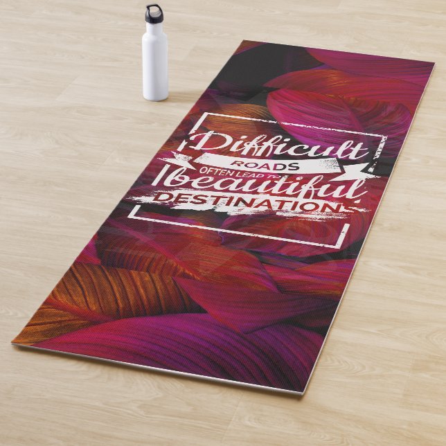 Beautiful floral  yoga mat (In Situ)