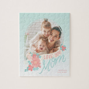 Beautiful florals with arch photo for Mum Jigsaw Puzzle