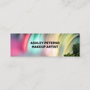 Beautiful florescent waterfalls mini business card