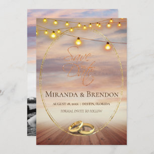 Beautiful Florida beach, bright and your picture I Invitation