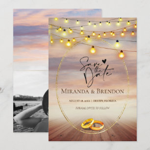 Beautiful Florida beach, bright and your picture I Invitation