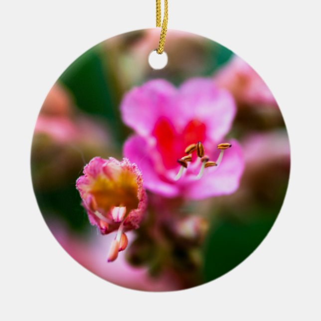 Beautiful Flower Ceramic Tree Decoration (Front)