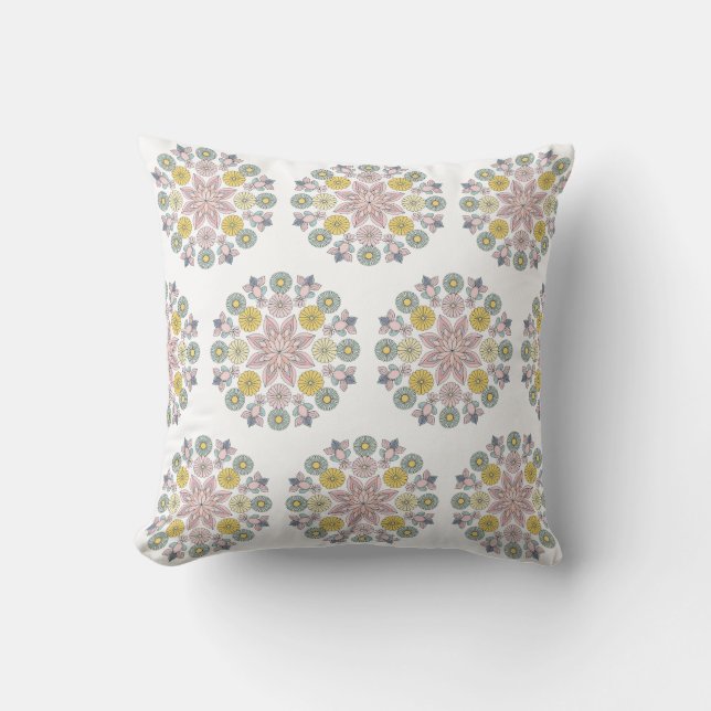 Beautiful flower  cushion (Front)