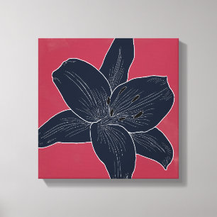 Beautiful Flower Design Lily No. 3 Canvas Print
