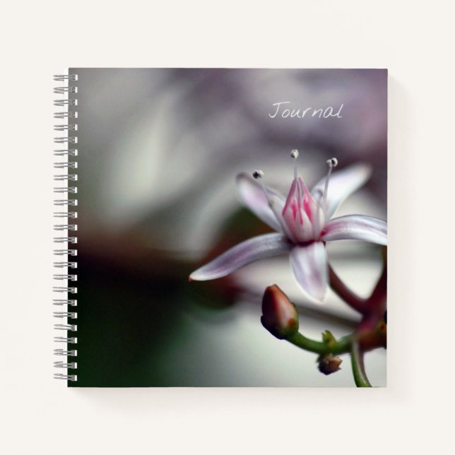 Beautiful Flower Design Spiral Notebook (Front)