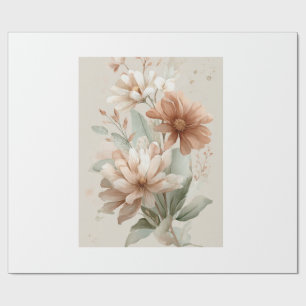 beautiful flower design wrapping paper