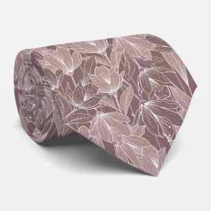 Beautiful Flower Garden Neck Tie