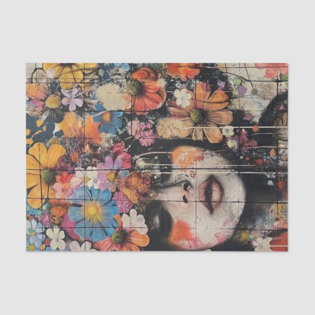 Beautiful  Flower Girls1 Tissue Paper (Front)