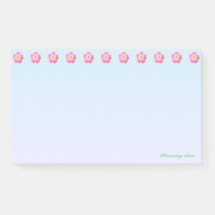 Beautiful Flower Header Post-it Notes