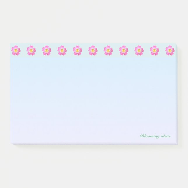 Beautiful Flower Header Post-it Notes (Front)