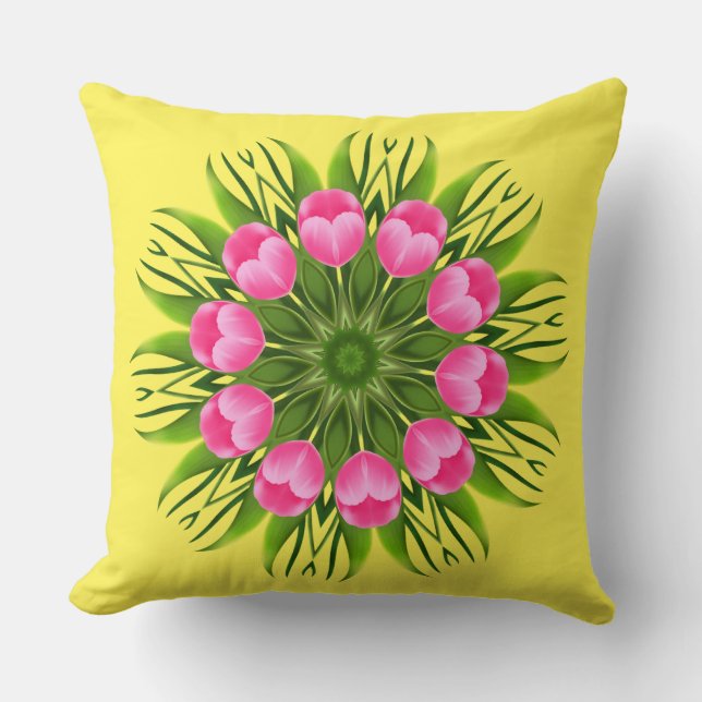 Beautiful Flower Mandala Design-79358 Cushion (Front)