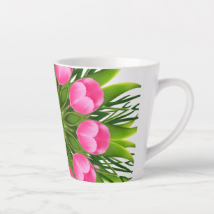 Beautiful Flower Mandala Design-79358 Latte Mug